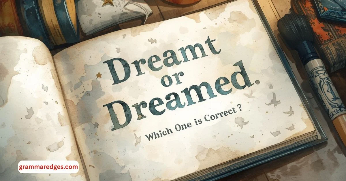 You are currently viewing Dreamt or Dreamed: Which One is Correct?