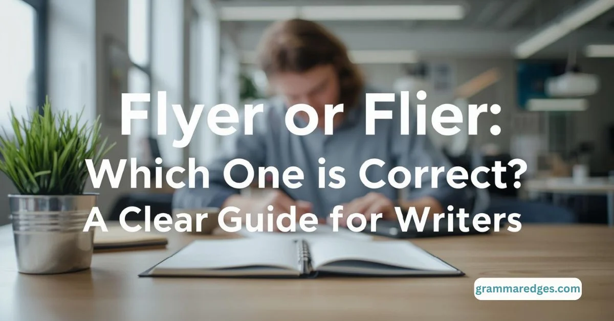 You are currently viewing Flyer or Flier: Which One Is Correct? A Clear Guide for Writers