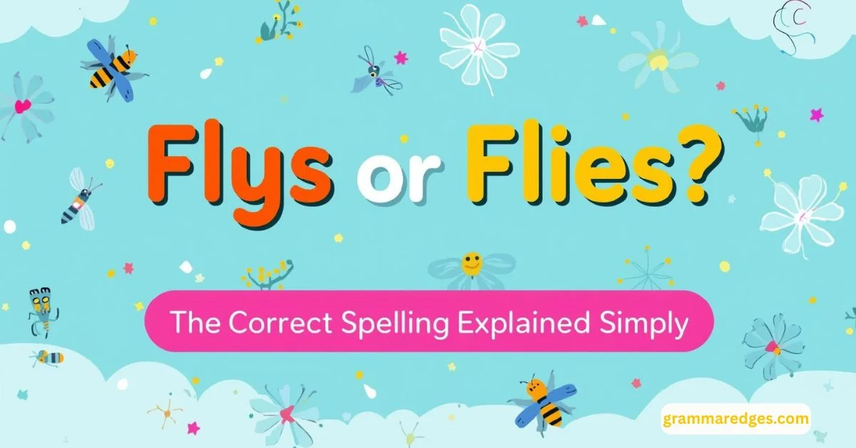 You are currently viewing Flys or Flies? The Correct Spelling Explained Simply