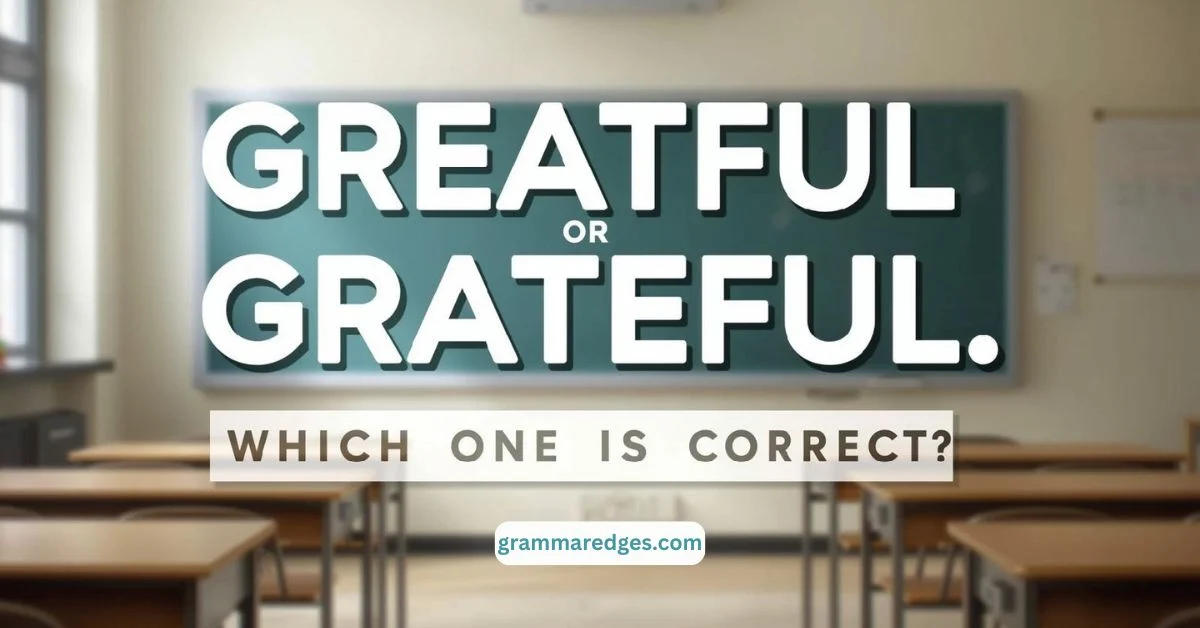 Read more about the article Greatful or Grateful: Which One Is Correct?