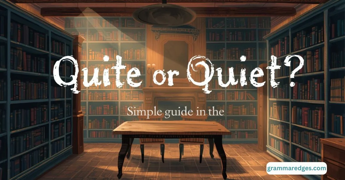 Read more about the article Quite or Quiet? Simple Guide to the Common English Confusion