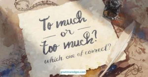 Read more about the article To Much or Too Much: Which One is Correct?