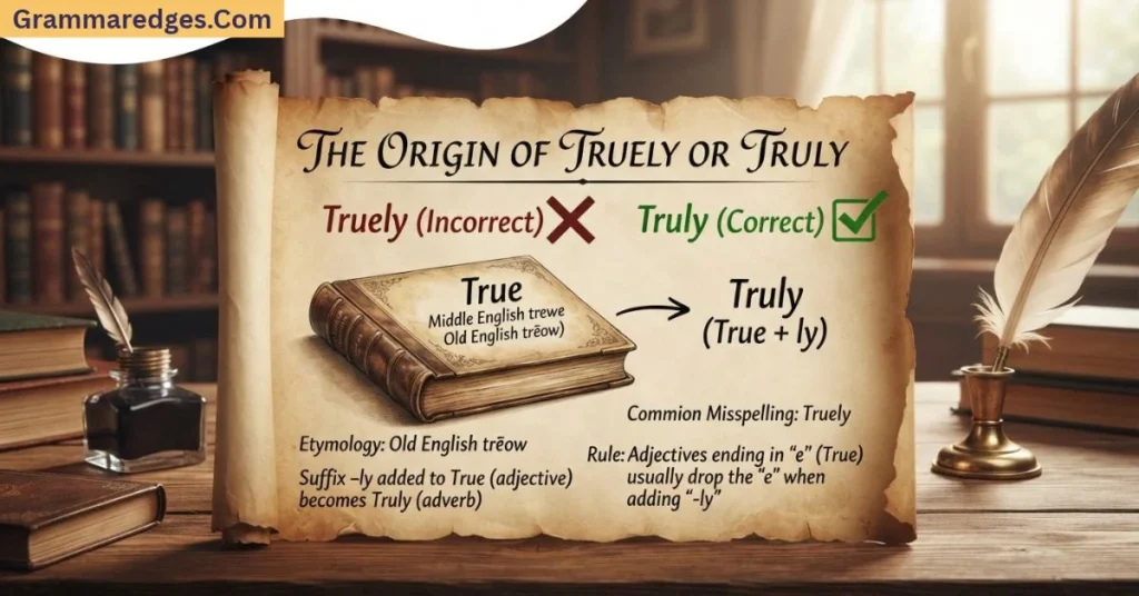 The Origin of Truely or Truly