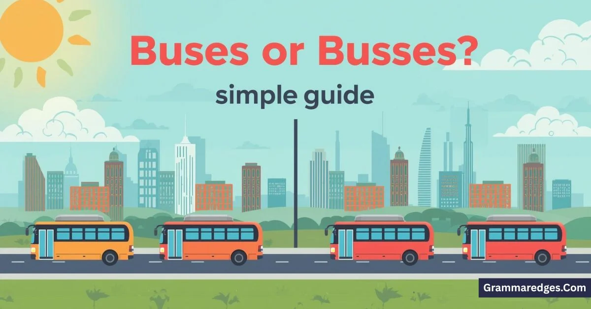 You are currently viewing Buses or Busses: Which Spelling Is Correct? (Simple Guide)