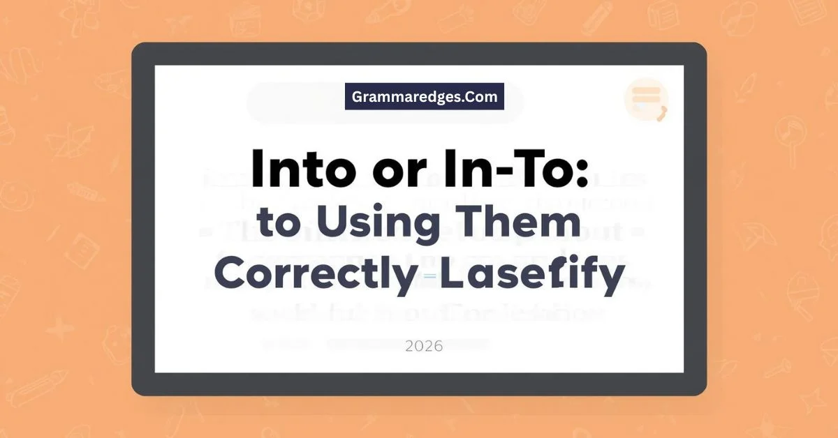 You are currently viewing Into or In To: The Simple Guide to Using Them Correctly in 2026