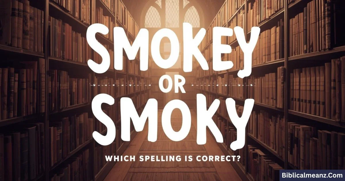 You are currently viewing Smokey or Smoky: Which Spelling Is Correct?