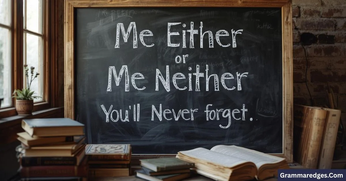 You are currently viewing Me Either or Me Neither: Simple Rule You’ll Never Forget