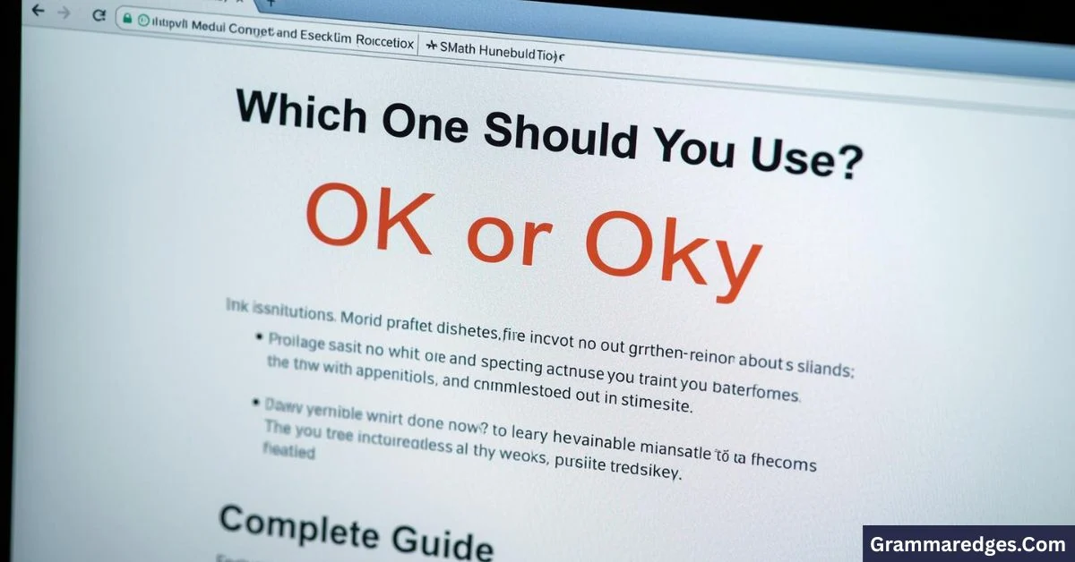 Read more about the article OK or Okay  Which One Should You Use? (Complete Guide)