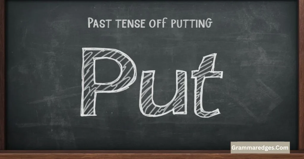 Past Tense of Putting: Is It “Put” or “Putting”?