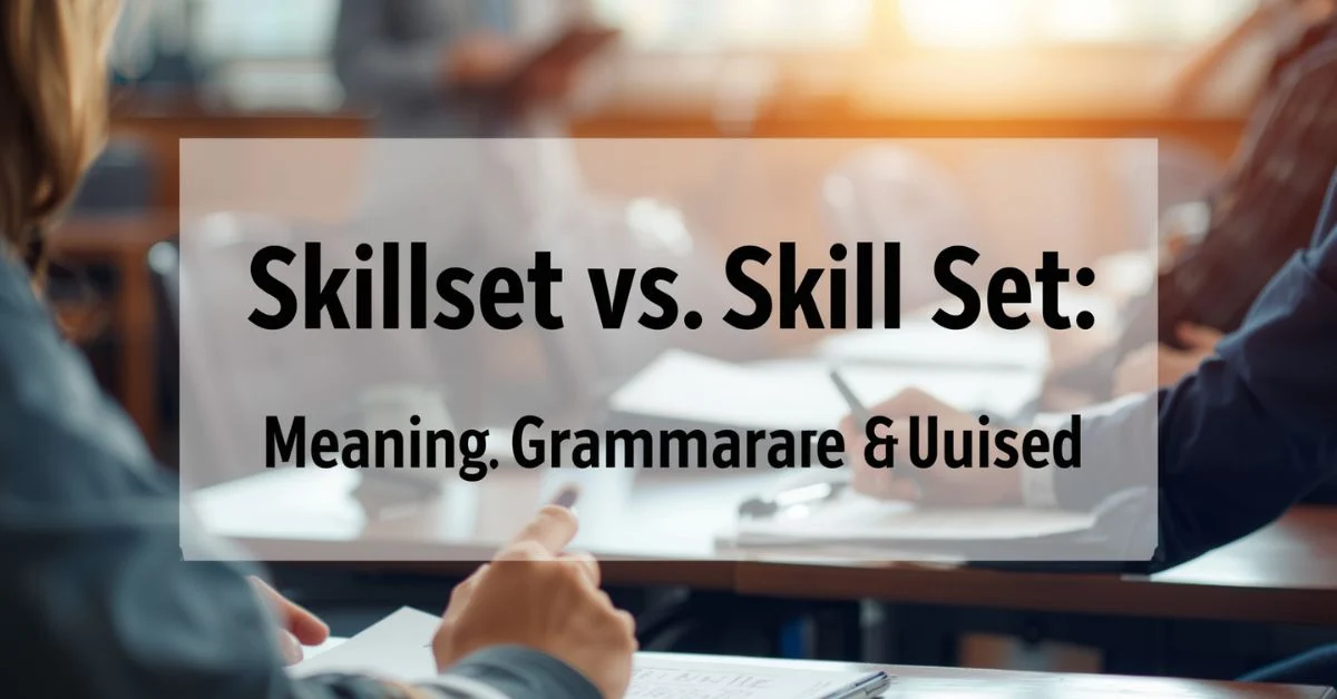 You are currently viewing Skillset vs Skill Set: Meaning, Grammar, and Usage Explained