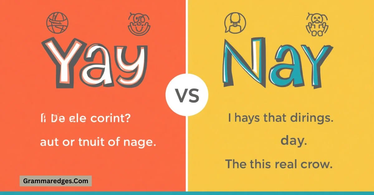 You are currently viewing Yay or Nay: Meaning, Spelling, and Correct Usage Explained