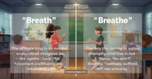 Read more about the article Breath or Breathe? Learn the Correct Usage with Easy Examples