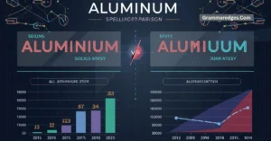 Read more about the article Aluminum or Aluminium: Which Spelling Is Correct in 2026 ?<p class="post-updated-date">🕓 <span class="updated-label">Last updated on</span> <time datetime="2026-07-16T08:49:25+00:00">July 16, 2026</time></p><script type="application/ld+json">
        {
          "@context": "https://schema.org",
          "@type": "BlogPosting",
          "mainEntityOfPage": {
            "@type": "WebPage",
            "@id": "https://grammaredges.com/aluminum-or-aluminium-2/"
          },
          "datePublished": "2026-07-16T08:49:24+00:00",
          "dateModified": "2026-07-16T08:49:25+00:00"
        }
        </script>
