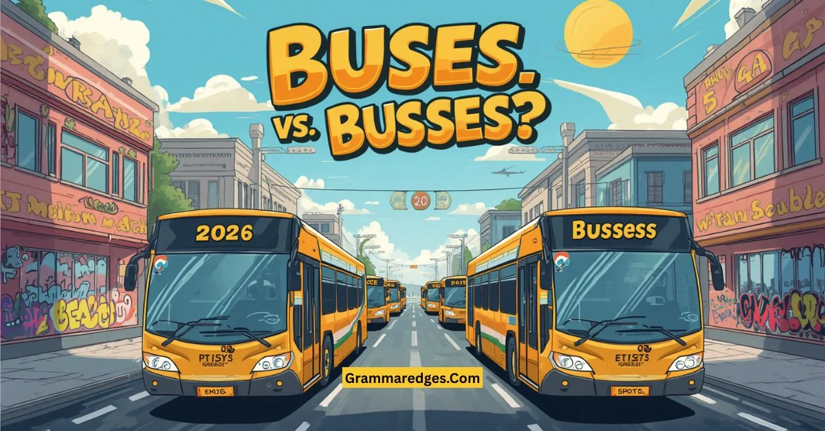 Read more about the article Buses or Busses? Which Spelling Is Correct in 2026 ?