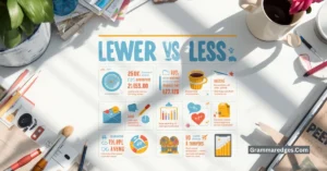 Read more about the article Fewer vs Less: What’s the Difference and When to Use Each<p class="post-updated-date">🕓 <span class="updated-label">Last updated on</span> <time datetime="2026-07-19T18:32:02+00:00">July 19, 2026</time></p><script type="application/ld+json">
        {
          "@context": "https://schema.org",
          "@type": "BlogPosting",
          "mainEntityOfPage": {
            "@type": "WebPage",
            "@id": "https://grammaredges.com/fewer-vs-less/"
          },
          "datePublished": "2026-07-19T18:32:01+00:00",
          "dateModified": "2026-07-19T18:32:02+00:00"
        }
        </script>