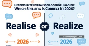Read more about the article Realise or Realize: Which Spelling Is Correct In 2026?
