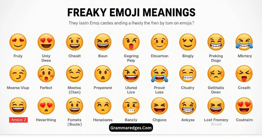 What do freaky emoji mean
