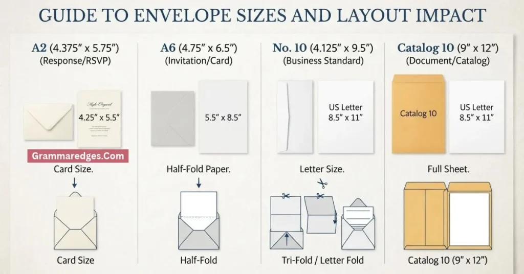 Envelope Sizes and How They Affect Layout