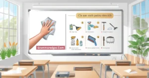 Read more about the article How to Clean a Whiteboard: Easy Step-by-Step Guide<p class="post-updated-date">🕓 <span class="updated-label">Last updated on</span> <time datetime="2026-08-18T08:25:28+00:00">August 18, 2026</time></p><script type="application/ld+json">
        {
          "@context": "https://schema.org",
          "@type": "BlogPosting",
          "mainEntityOfPage": {
            "@type": "WebPage",
            "@id": "https://grammaredges.com/how-to-clean-a-whiteboard/"
          },
          "datePublished": "2026-08-18T08:14:29+00:00",
          "dateModified": "2026-08-18T08:25:28+00:00"
        }
        </script>