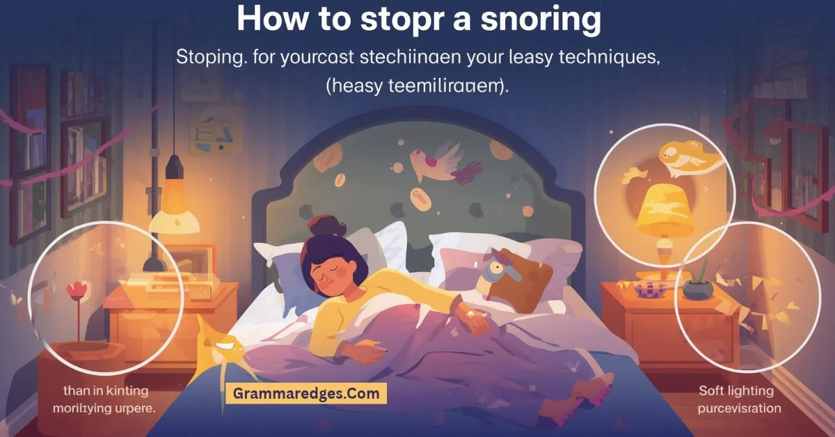 You are currently viewing How to Stop Snoring: Simple Tips for Better Sleep Tonight
