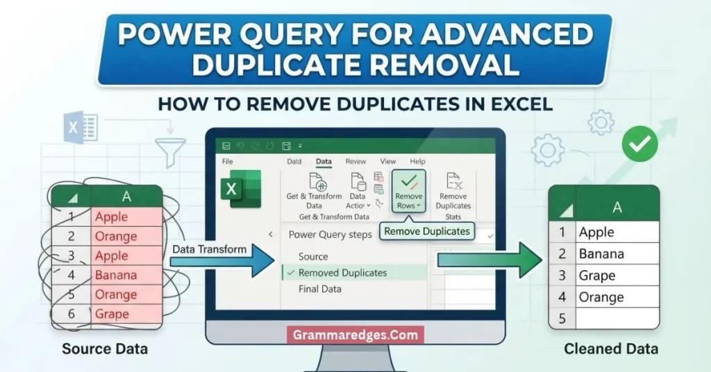 Power Query for Advanced Duplicate Removal
