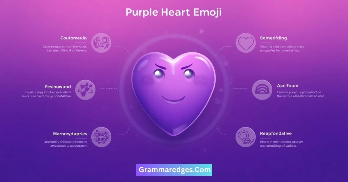 You are currently viewing Purple Heart Emoji Meaning 💜: What Does It Really Mean?<p class="post-updated-date">🕓 <span class="updated-label">Last updated on</span> <time datetime="2026-08-24T05:48:16+00:00">August 24, 2026</time></p><script type="application/ld+json">
        {
          "@context": "https://schema.org",
          "@type": "BlogPosting",
          "mainEntityOfPage": {
            "@type": "WebPage",
            "@id": "https://grammaredges.com/purple-heart-emoji-2/"
          },
          "datePublished": "2026-08-24T05:48:15+00:00",
          "dateModified": "2026-08-24T05:48:16+00:00"
        }
        </script>