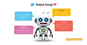 Read more about the article Robot Emoji 🤖 Guide: Meaning, Copy & Paste, and Uses<p class="post-updated-date">🕓 <span class="updated-label">Last updated on</span> <time datetime="2026-08-03T04:44:36+00:00">August 3, 2026</time></p><script type="application/ld+json">
        {
          "@context": "https://schema.org",
          "@type": "BlogPosting",
          "mainEntityOfPage": {
            "@type": "WebPage",
            "@id": "https://grammaredges.com/robot-emoji/"
          },
          "datePublished": "2026-08-03T04:44:35+00:00",
          "dateModified": "2026-08-03T04:44:36+00:00"
        }
        </script>