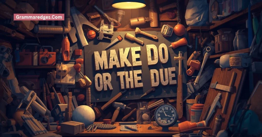 The Origin of Make Do or Make Due