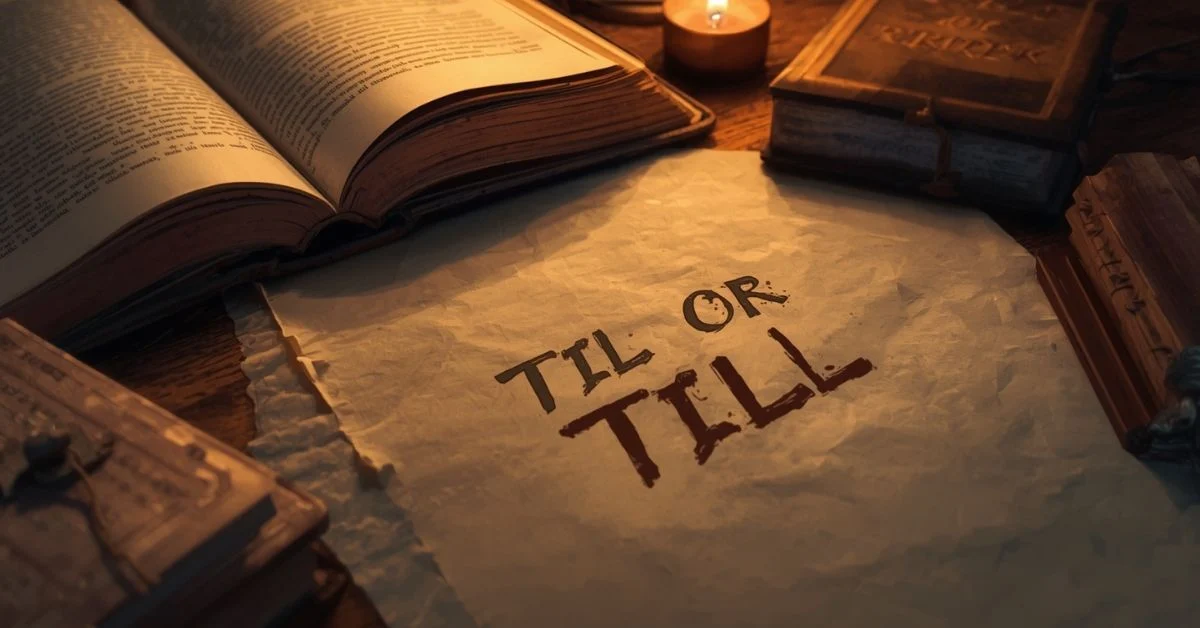 You are currently viewing Til or Till: Which Spelling Is Correct?<p class="post-updated-date">🕓 <span class="updated-label">Last updated on</span> <time datetime="2026-08-29T17:12:29+00:00">August 29, 2026</time></p><script type="application/ld+json">
        {
          "@context": "https://schema.org",
          "@type": "BlogPosting",
          "mainEntityOfPage": {
            "@type": "WebPage",
            "@id": "https://grammaredges.com/til-or-till/"
          },
          "datePublished": "2026-08-29T17:12:28+00:00",
          "dateModified": "2026-08-29T17:12:29+00:00"
        }
        </script>