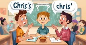 Read more about the article Chris’s or Chris’: Which Possessive Form Is Correct?<p class="post-updated-date">🕓 <span class="updated-label">Last updated on</span> <time datetime="2026-09-24T18:38:09+00:00">September 24, 2026</time></p><script type="application/ld+json">
        {
          "@context": "https://schema.org",
          "@type": "BlogPosting",
          "mainEntityOfPage": {
            "@type": "WebPage",
            "@id": "https://grammaredges.com/chriss-or-chris/"
          },
          "datePublished": "2026-09-24T18:38:07+00:00",
          "dateModified": "2026-09-24T18:38:09+00:00"
        }
        </script>