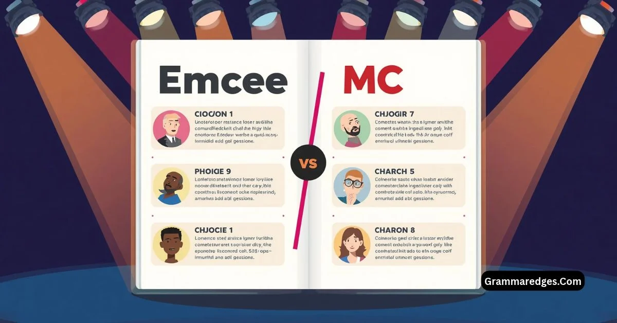 You are currently viewing Emcee or MC: Which Spelling Is Correct?<p class="post-updated-date">🕓 <span class="updated-label">Last updated on</span> <time datetime="2026-09-02T05:43:43+00:00">September 2, 2026</time></p><script type="application/ld+json">
        {
          "@context": "https://schema.org",
          "@type": "BlogPosting",
          "mainEntityOfPage": {
            "@type": "WebPage",
            "@id": "https://grammaredges.com/emcee-or-mc/"
          },
          "datePublished": "2026-09-02T05:43:42+00:00",
          "dateModified": "2026-09-02T05:43:43+00:00"
        }
        </script>