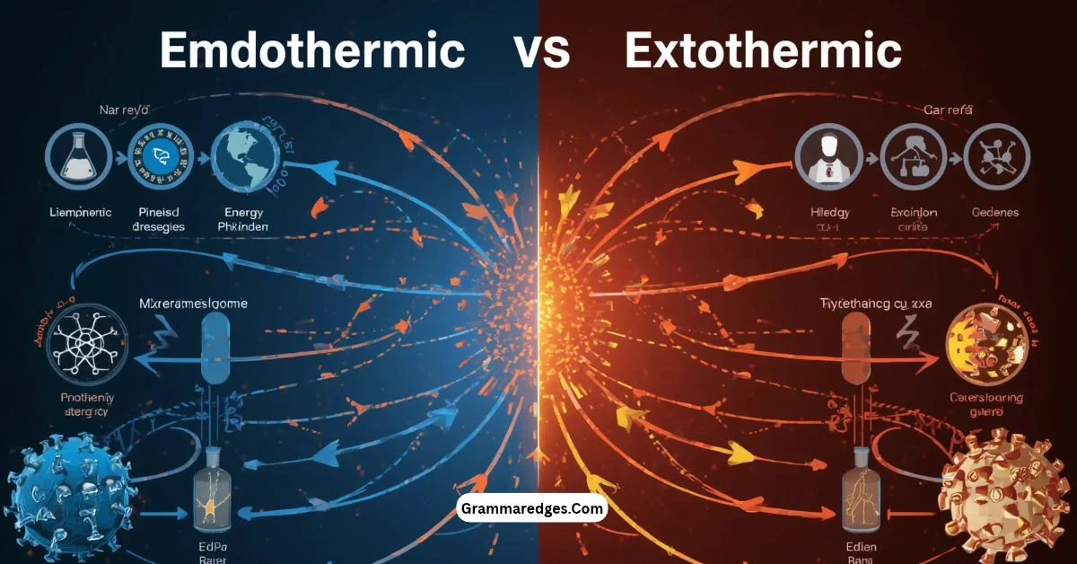 You are currently viewing Endothermic vs Exothermic: Key Differences Explained<p class="post-updated-date">🕓 <span class="updated-label">Last updated on</span> <time datetime="2026-09-30T03:53:55+00:00">September 30, 2026</time></p><script type="application/ld+json">
        {
          "@context": "https://schema.org",
          "@type": "BlogPosting",
          "mainEntityOfPage": {
            "@type": "WebPage",
            "@id": "https://grammaredges.com/endothermic-vs-exothermi/"
          },
          "datePublished": "2026-09-30T03:53:54+00:00",
          "dateModified": "2026-09-30T03:53:55+00:00"
        }
        </script>