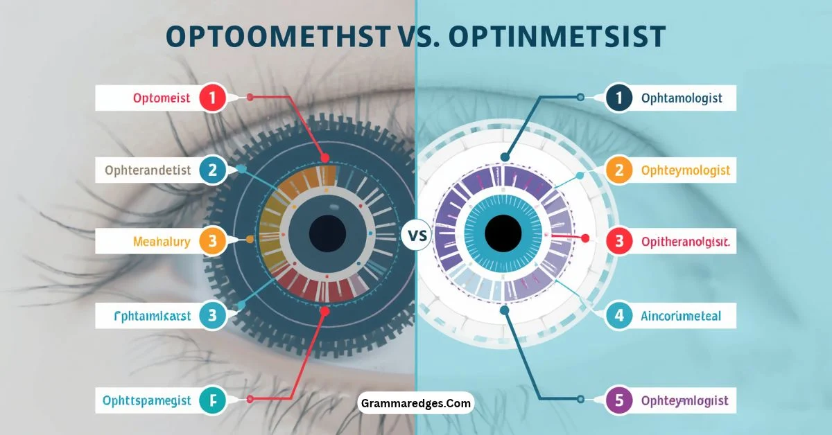 You are currently viewing Optometrist vs Ophthalmologist: Key Differences<p class="post-updated-date">🕓 <span class="updated-label">Last updated on</span> <time datetime="2026-09-29T09:52:25+00:00">September 29, 2026</time></p><script type="application/ld+json">
        {
          "@context": "https://schema.org",
          "@type": "BlogPosting",
          "mainEntityOfPage": {
            "@type": "WebPage",
            "@id": "https://grammaredges.com/optometrist-vs-ophthalmologist/"
          },
          "datePublished": "2026-09-29T09:52:24+00:00",
          "dateModified": "2026-09-29T09:52:25+00:00"
        }
        </script>
