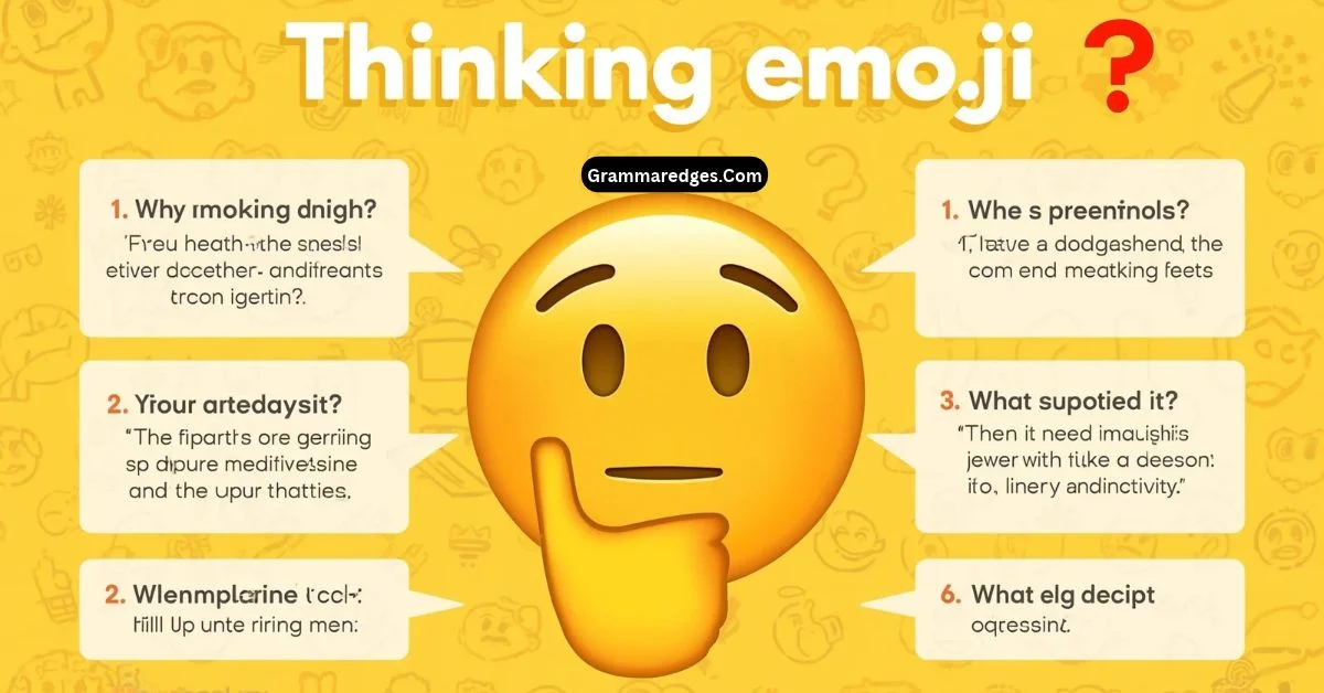 You are currently viewing Think Emoji 🤔: Meaning, Uses & Copy-Paste Ideas<p class="post-updated-date">🕓 <span class="updated-label">Last updated on</span> <time datetime="2026-09-19T05:33:19+00:00">September 19, 2026</time></p><script type="application/ld+json">
        {
          "@context": "https://schema.org",
          "@type": "BlogPosting",
          "mainEntityOfPage": {
            "@type": "WebPage",
            "@id": "https://grammaredges.com/think-emoji/"
          },
          "datePublished": "2026-09-19T05:33:18+00:00",
          "dateModified": "2026-09-19T05:33:19+00:00"
        }
        </script>