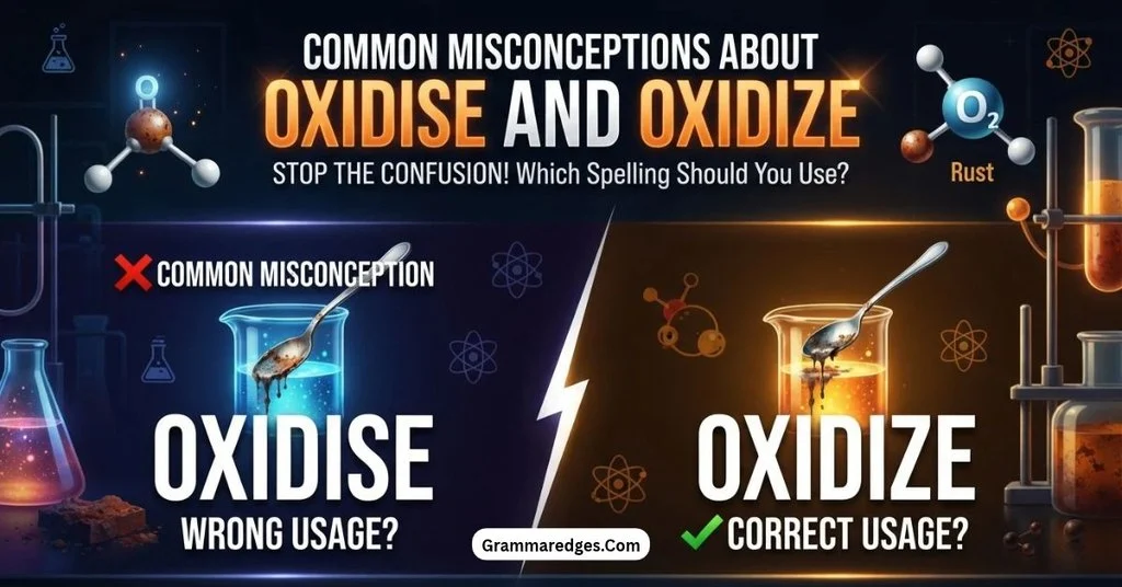 Common Misconceptions About Oxidise and Oxidize