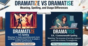 Read more about the article Dramatize vs Dramatise: Meaning, Spelling, and Usage Differences