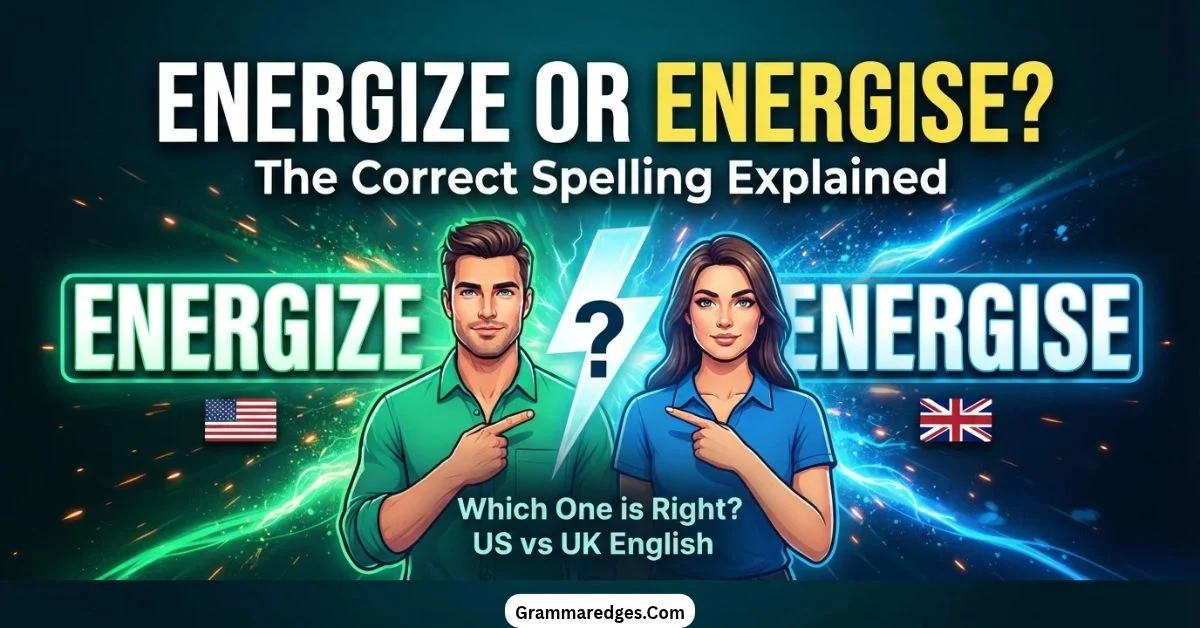 You are currently viewing Energize or Energise? The Correct Spelling Explained