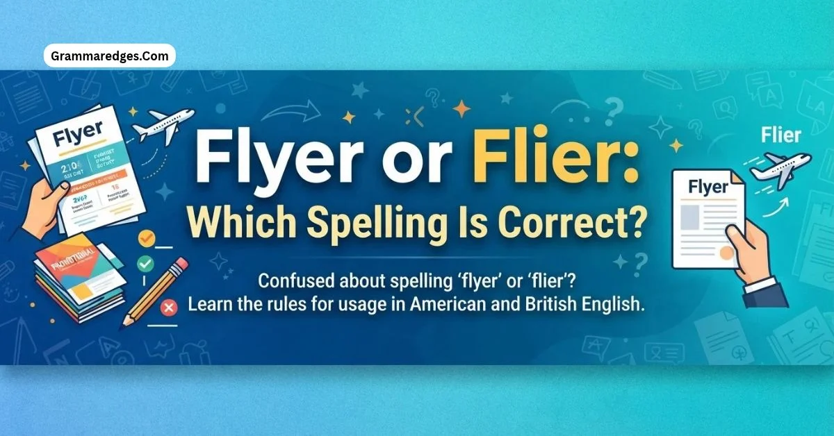 You are currently viewing Flyer or Flier: Which Spelling Is Correct?