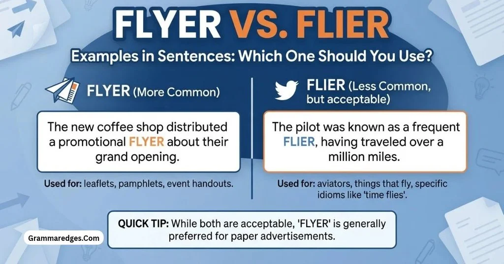 Flyer vs. Flier Examples in Sentences