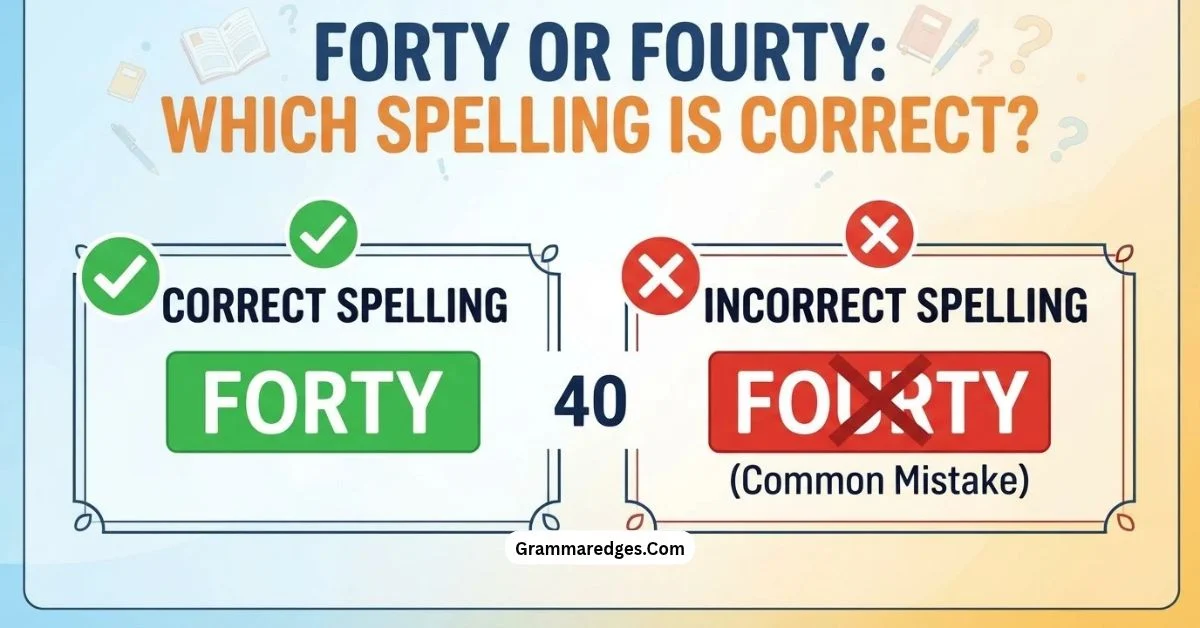 Read more about the article Forty or Fourty: Which Spelling Is Correct?