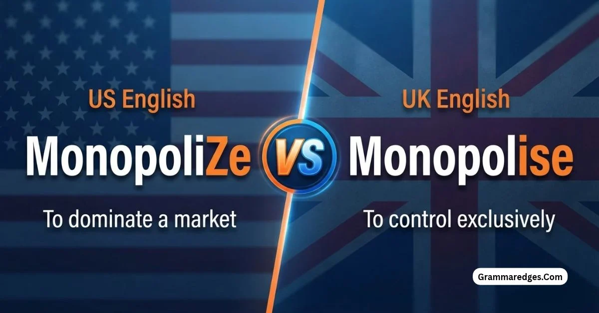 You are currently viewing Monopolize vs Monopolise: Meaning, Spelling & Usage Differences