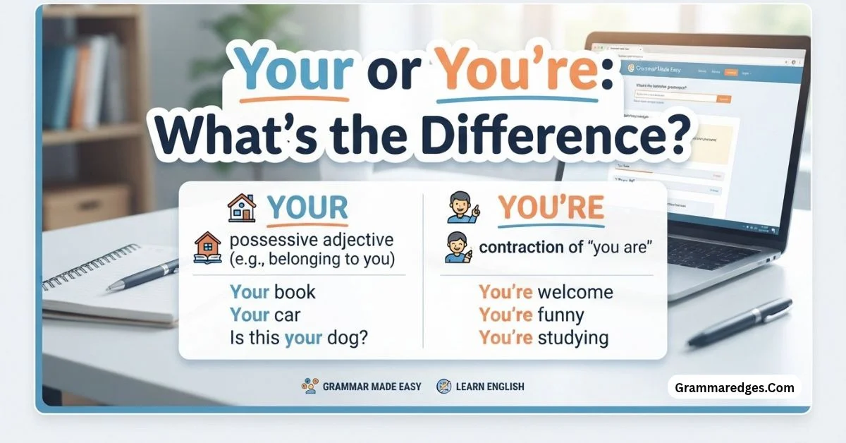 Read more about the article Your or You’re: What’s the Difference?